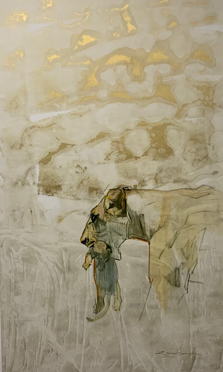 Helen Clifford Law - painting by Emily Lamb, artist & David Shepherd Wildlife Foundation’s Art Patron